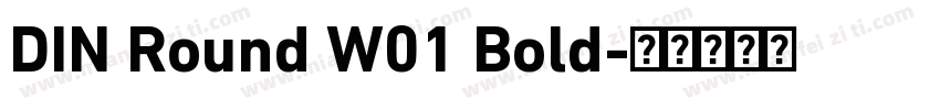 DIN Round W01 Bold字体转换